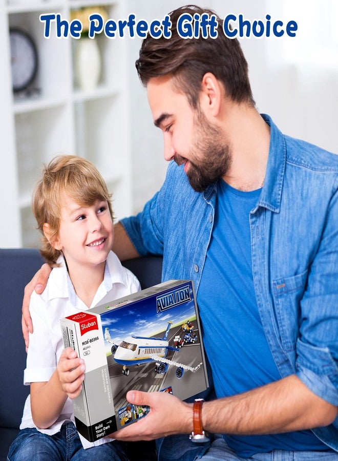 سلوبان مجموعة بناء طائرة ركاب مدينة سلوبان، لعبة تعليمية STEM هدية للأولاد والبنات من عمر 6 سنوات فما فوق - Image 5